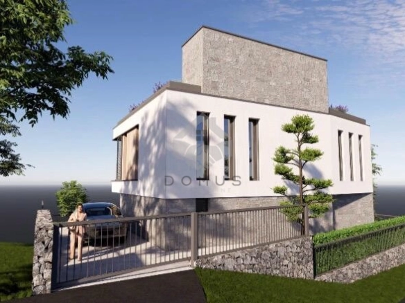 Plac 250 m² sa projektom vile 147 m², Mažina – Tivat