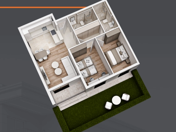 Dvosoban stan 70 m² + parking, Donja Gorica – Podgorica