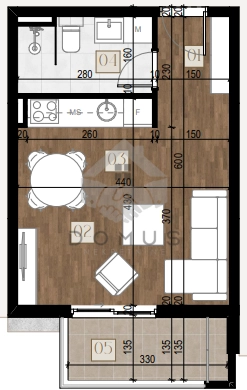 Garsonjera u izgradnji 30 m², Zelenika – Podgorica