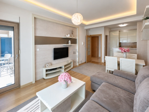 Jednosoban namješten stan 50 m², Pržno – Budva