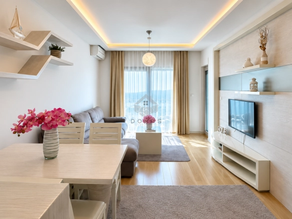 Jednosoban namješten stan 50 m², Pržno – Budva