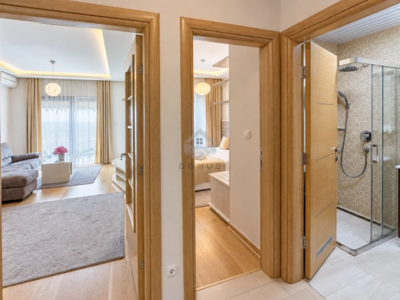 Jednosoban namješten stan 50 m², Pržno – Budva