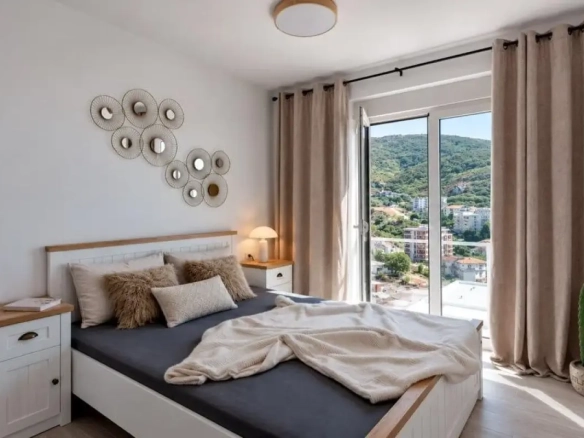 Dvosoban stan 76 m² sa panoramskim pogledom na more – Bečići, Budva