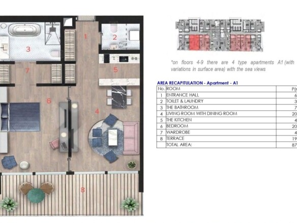Trosoban stan 173 m² – Budva — fotografija 12