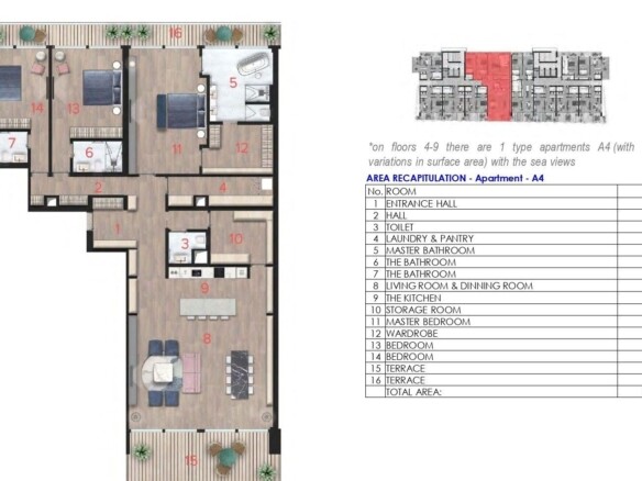 Trosoban stan 173 m² – Budva — fotografija 14