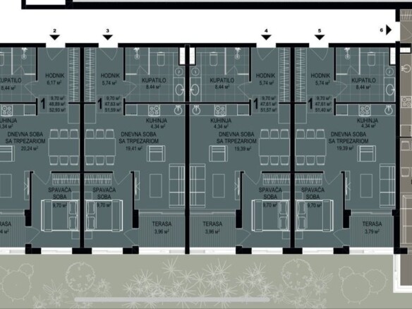 Dvosoban stan 104 m² – Bečići, Budva — fotografija 14