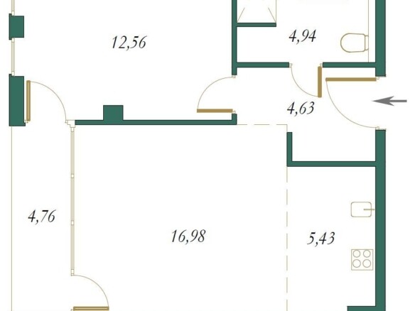 Jednosoban stan 46 m² – Kolašin — fotografija 12