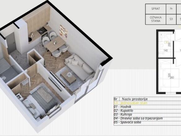 Garsonjera 31 m² – Podkošljun, Budva — fotografija 20