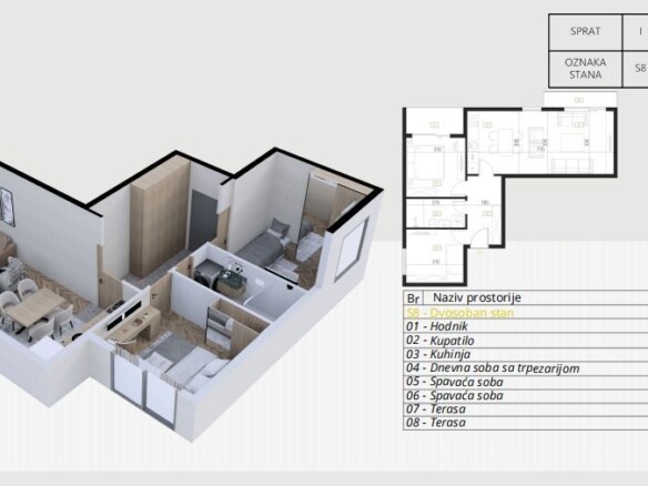Garsonjera 31 m² – Podkošljun, Budva — fotografija 15