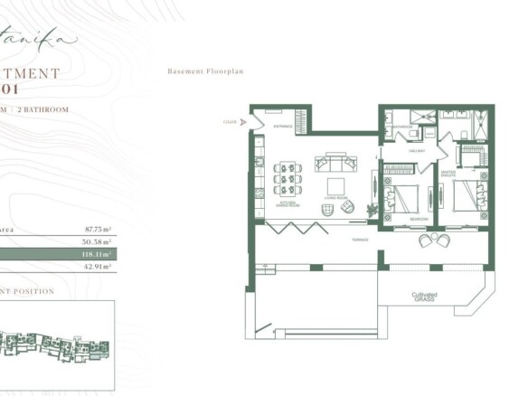 Dvosoban stan 118 m² – Tivat — fotografija 3