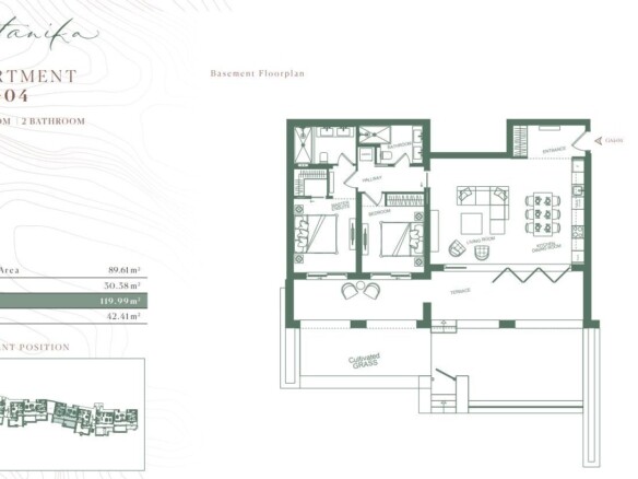 Dvosoban stan 120 m² – Tivat — fotografija 20