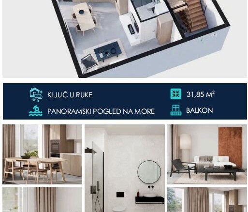 Garsonjera 70 m² – Tivat — fotografija 17
