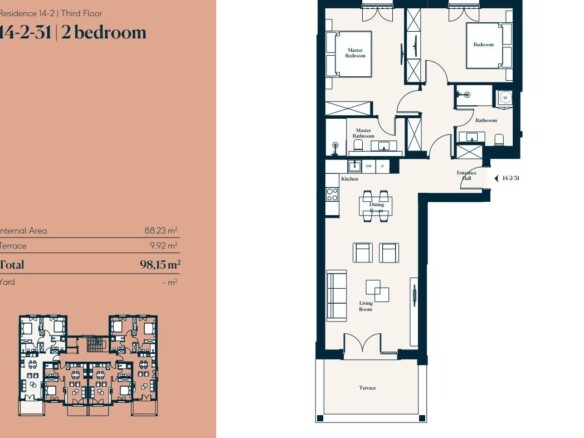 Dvosoban stan 98 m² – Tivat — fotografija 3