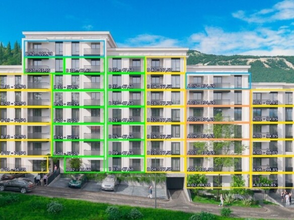 Dvosoban stan 71 m² – Bečići, Budva — fotografija 19