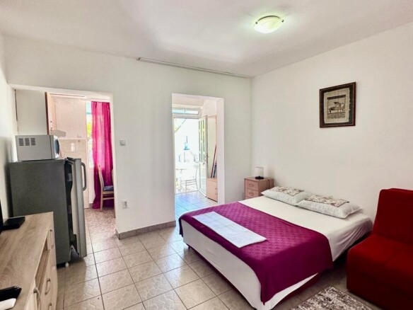 Jednosoban stan sa pogledom na more, Sveti Stefan, Budva — fotografija 10