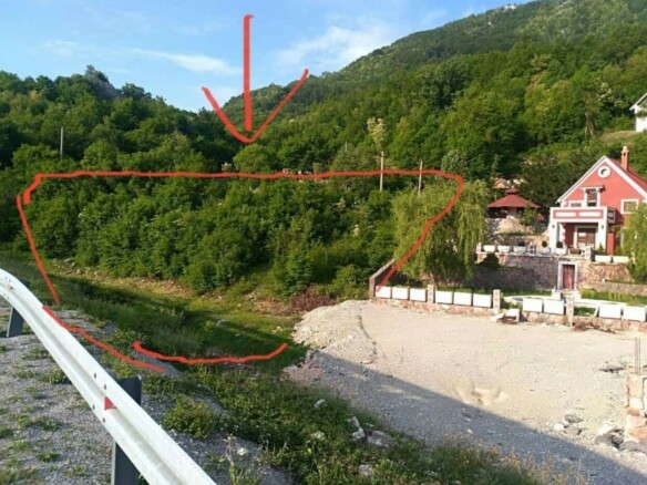 Plac u Obzovici, Cetinje, okružen bukovom i borovom šumom — fotografija 4