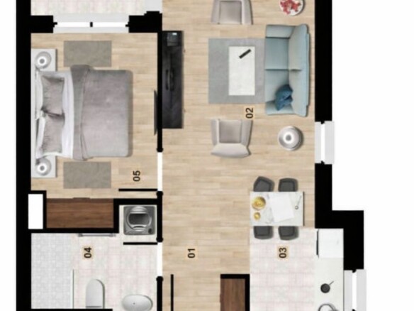 Jednosoban stan 44 m² – Kolašin — fotografija 3