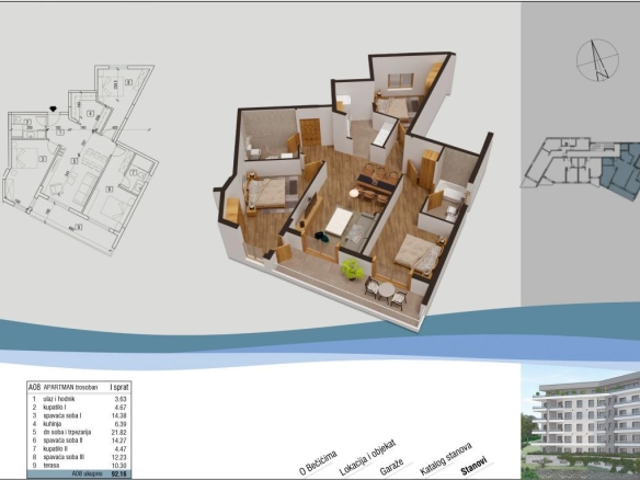 Jednosoban stan 49 m² – Bečići, Budva — fotografija 18