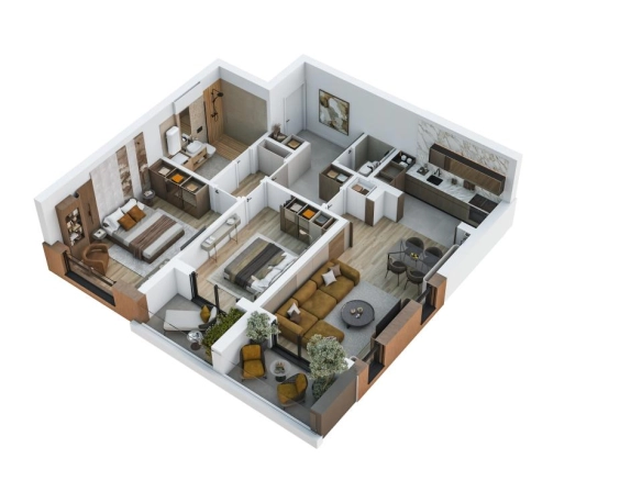 Dvosoban stan 85 m² – Šušanj, Bar — fotografija 12