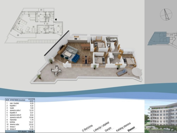 Jednosoban stan 49 m² – Bečići, Budva — fotografija 21