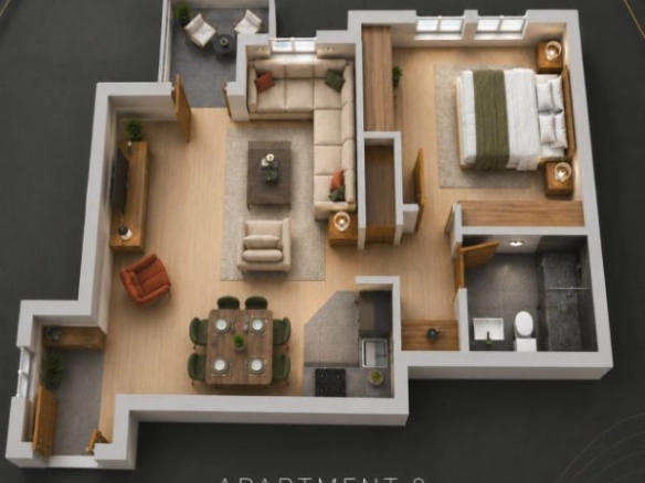 Jednosoban stan 48 m² – Bečići, Budva — fotografija 2