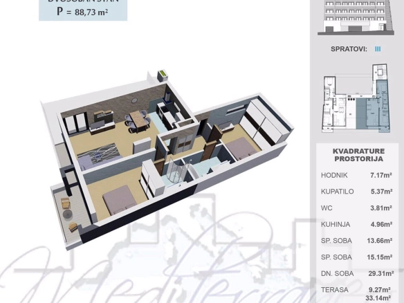Jednosoban stan 65 m² – Ulcinj — fotografija 7