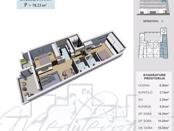 Jednosoban stan 65 m² – Ulcinj — fotografija 9