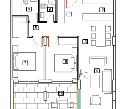 Jednosoban stan 66 m² – Bečići, Budva — fotografija 9