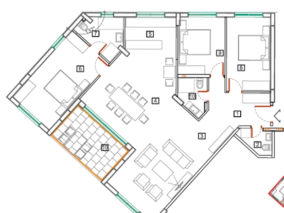 Jednosoban stan 66 m² – Bečići, Budva — fotografija 11