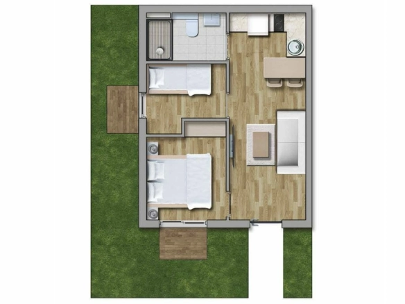 Garsonjera 26 m² – Kavač, Kotor — fotografija 11