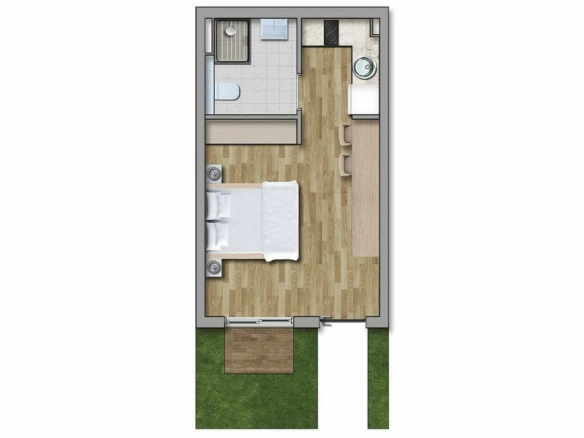 Garsonjera 26 m² – Kavač, Kotor — fotografija 13