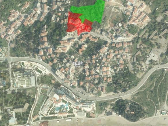 Plac 8.960 m² – Bečići, Budva — fotografija 2