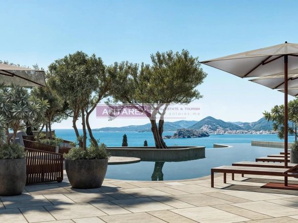 Jednosoban stan 93 m² – Sveti Stefan, Budva — fotografija 5