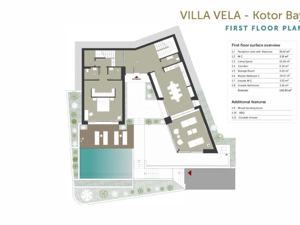 Kuća 456 m² – Prčanj, Kotor — fotografija 11