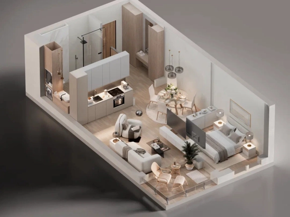 Jednosoban stan 52 m² – Bečići, Budva — fotografija 4