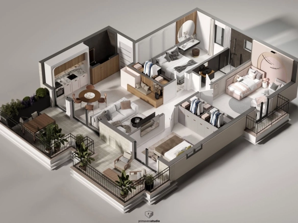 Dvosoban stan 84 m² – Dobrota, Kotor — fotografija 8