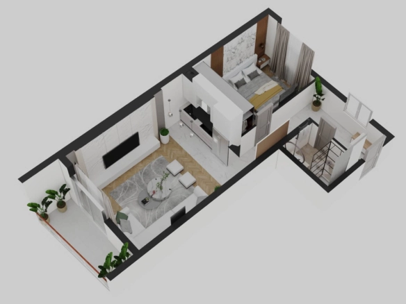 Jednosoban stan 40 m² – Bečići, Budva — fotografija 9
