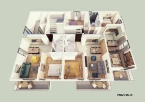 Jednosoban stan 41 m² – Orahovac, Kotor — fotografija 11