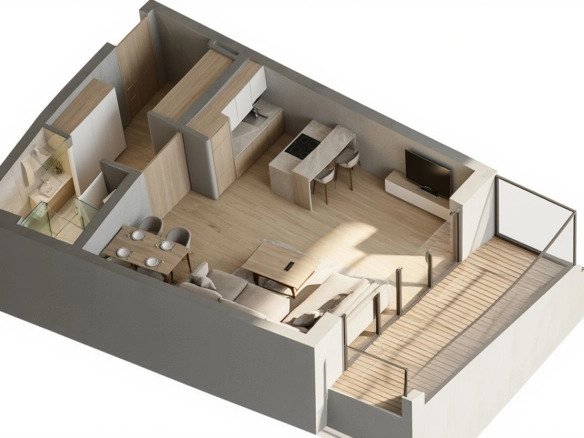 Garsonjera 42 m² – Bečići, Budva — fotografija 4
