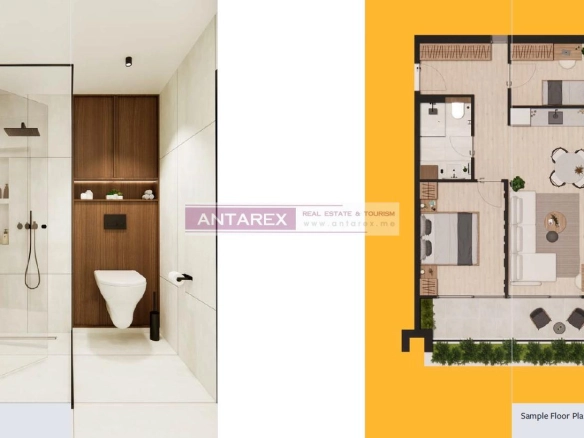Dvosoban stan 63 m² – Kumbor, Herceg Novi — fotografija 4