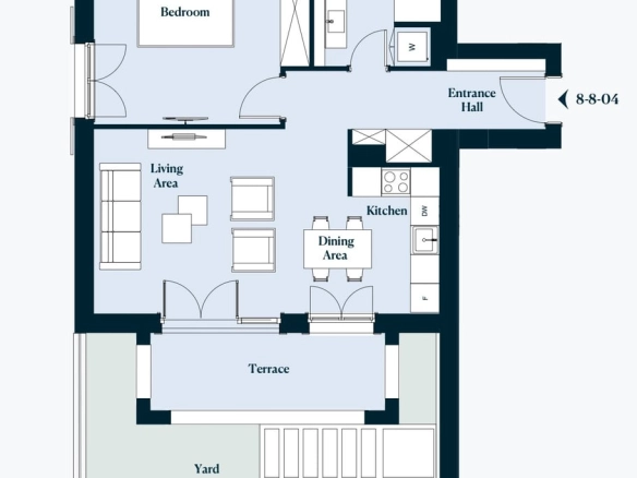 Jednosoban stan 64 m² – Luštica — fotografija 12