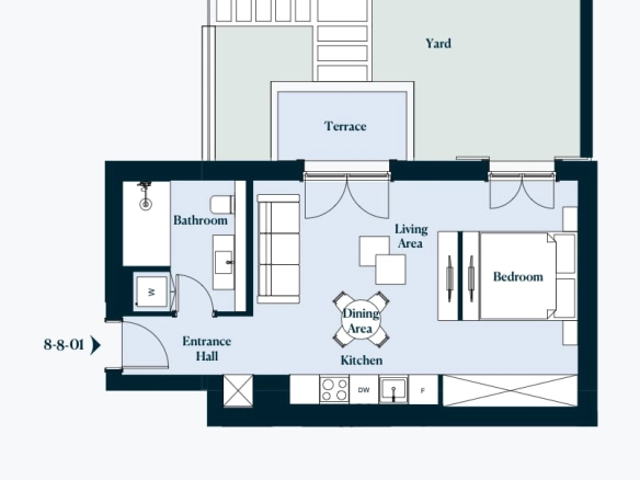 Garsonjera 44 m² – Luštica — fotografija 10