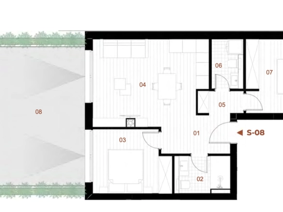 Dvosoban stan 55 m² – Orahovac, Kotor — fotografija 11